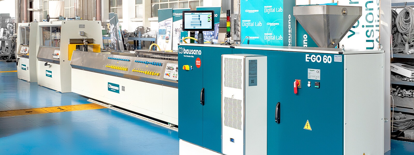 extrudeuses monovis e-go pour profilés 